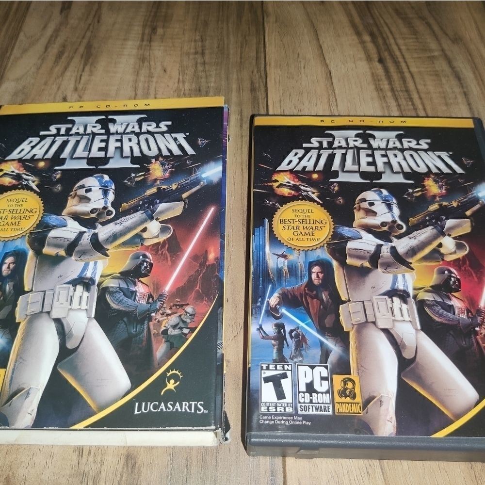 Star Wars Battlefront II PC CD ROM Disc Set with - Picture 2 of 5